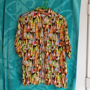 Men's Vintage "Saki" Aloha Shirt XL